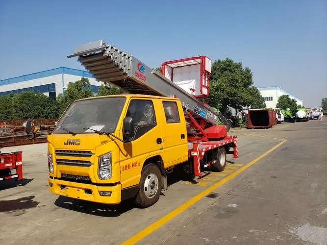 馆陶县附近云梯车出租 砂石搬运